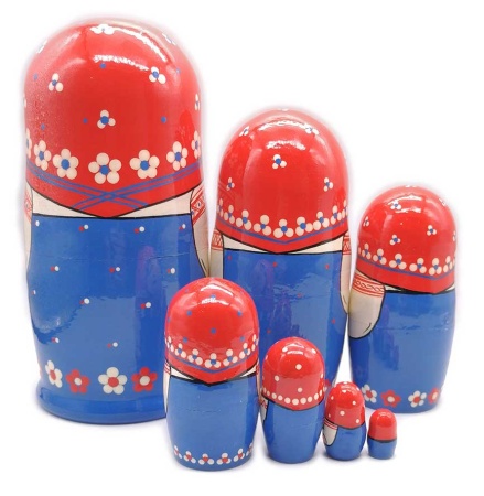 Матрешка Сергиево-посадская "Москва" 7 мест 18 см. арт. 8846211