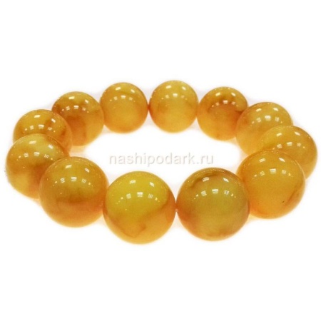 картинка Янтарный браслет 2см 53гр Арт. 050419704 магазин 