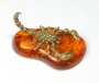 Фигурка из латуни с янтарем Скорпион ажурный арт. 1210