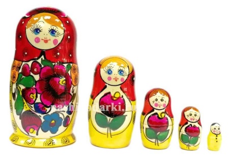 Матрешка полховская 5 мест 15см арт. 781121