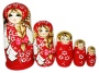 Матрешка 5 мест 19 см. арт 99899