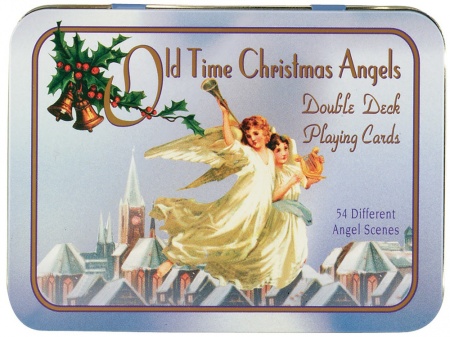 Карты "Old Time Christmas Angels Deluxe Double Bridge Deck" Артикул: CDA108 
