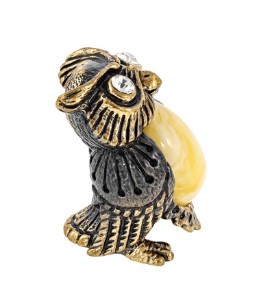 Фигурка из латуни Птица Филин большой 22х32 мм. арт. 110