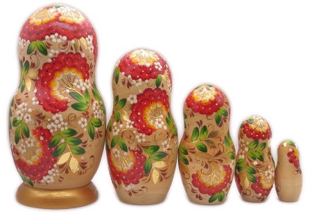 Матрешка "Рябинка" 18 см. 5 мест арт. 658633