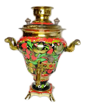 Самовар расписной электрический 3 литра "Хохлома" арт. 896311 