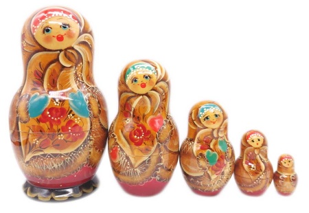 Матрешка Кировская 15 см. 5 мест арт. 899527