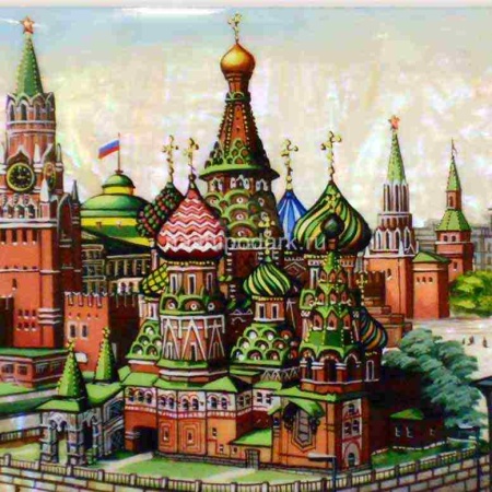 Картина на перламутре "Красная Площадь" 20х27см Арт. 290119163