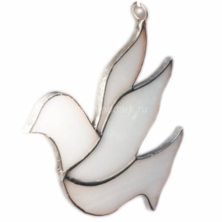 Витражная подвеска "Голубь" 10х12см Арт. 150319549  Витражная подвеска "Голубь" 10х12см Арт. 150319549