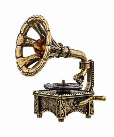 Патефон ажурный с шариком 32х45 мм. арт. 579