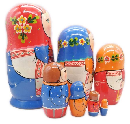 Матрешка Сергиево-посадская 7 мест 18 см. арт. 5722298