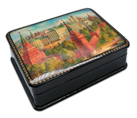 Шкатулка декупаж Москва 10х8 см. арт. 67433