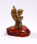 Фигурка из латуни с янтарем Ангел арт. 1105