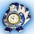 Часы Гжель в магазине русских сувениров купить