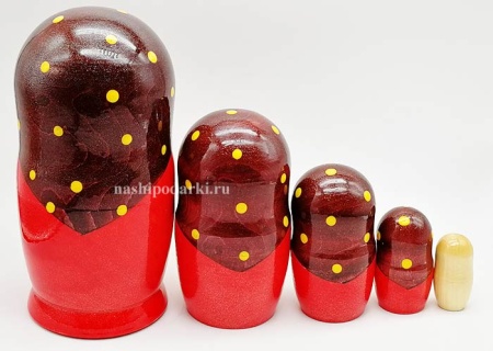 Матрешка цветы 5 мест 17см арт. 9861276