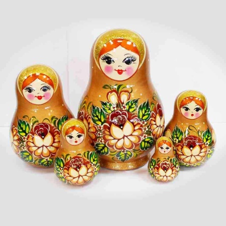 Матрешка "Вятская" 5 мест 13см арт. 1218753
