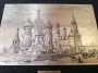 Офорт - гравюра на металле "Москва - Общий вид кремля" 25х32 см. арт. 533212