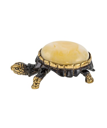 Фигурка из латуни Черепаха большая 40х18 мм. арт. 136