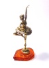 Фигурка из латуни с янтарем Балерина арт. 1591