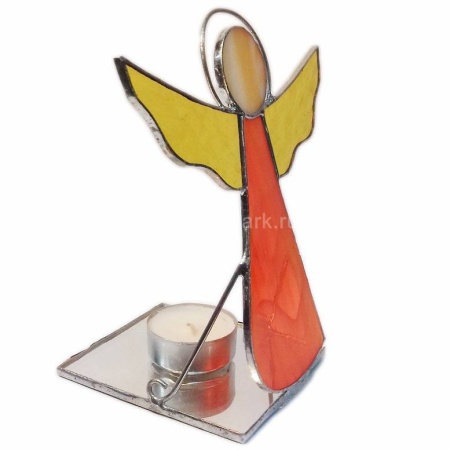 Витражный подсвечник "Ангел" 15х14см Арт. 150319557 