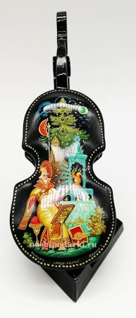 Шкатулка палех Царь Солтан 15 см. арт. 54745832 