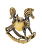 Фигурка из латуни Лошадка-качалка 35х40 мм. арт. 413