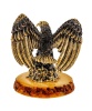 Фигурка из латуни с янтарем Птица Орел покоритель степей 45х40 мм. арт. 2089