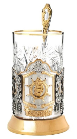 картинка Подстаканник "Штурвал", позолота