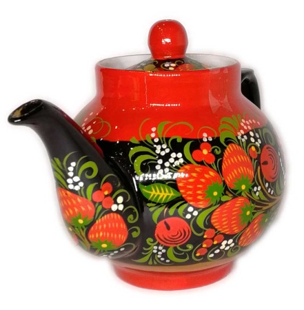 Чайник заварочный под хохлому 0,4 л. арт. 6367 