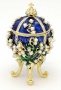 Яйцо в стиле Фаберже с жемчугом 9см арт. 89156 