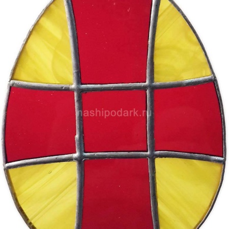 Витражное украшение "Пасхальное яичко" 10х7см Арт. 150319525 