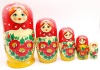Матрешка цветы 5 мест 17см арт. 98612765