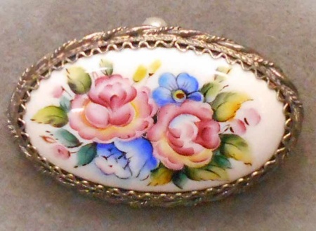 картинка Ростовская финифть Брошь арт. 1118423 