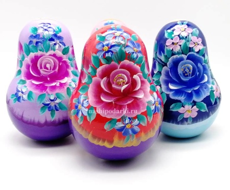 Неваляшка "Цветы" 13 см арт. 542887