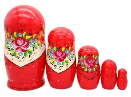 Матрешка 5 мест 17см арт. 8624452