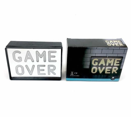 Светильник "GAME OVER" Артикул: 4688 