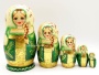 Матрешка изумрудный колос 5 мест 17 см. арт. 5485422