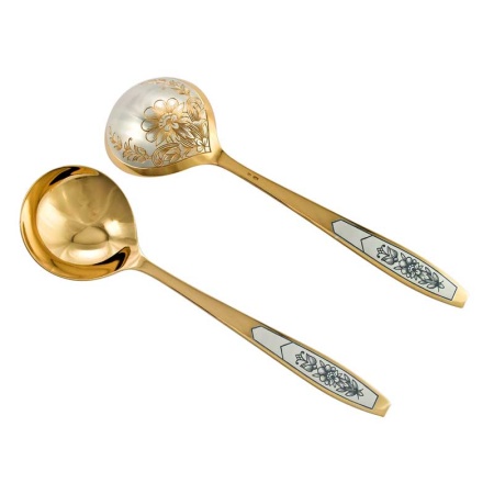 Ложка для салата серебряная 