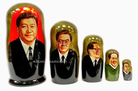 Матрешка президенты 5 мест 18см арт. 321178