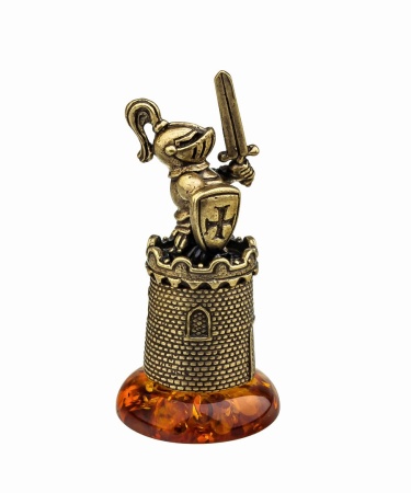 Рыцарь Пешка на крепости 24х50 мм. арт. 622 Рыцарь Пешка на крепости 24х50 мм. арт. 622