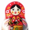 Магнит Матрешка 6х3см Арт. 140219249