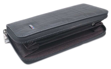 Портмоне мужское / Кошелек мужской на молнии 10х20 арт. 674453