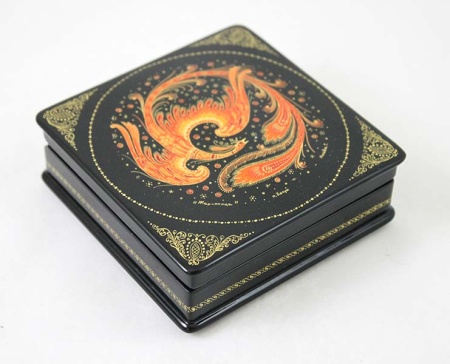 Шкатулка 10х10 см "Жар-птица" арт. 684449