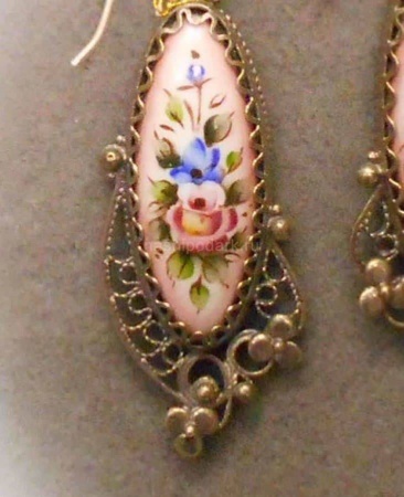 картинка Ростовская финифть Серьги арт. 1118413 