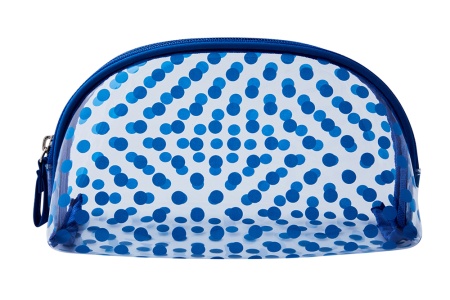 Косметичка "Горох" DEWAL BEAUTY BG-12blue 