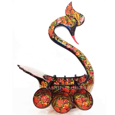 Хохлома Лебедь с ковшом