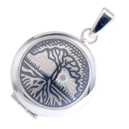 картинка Серебряный Медальон "Дерево жизни" Арт: 10130008Е05 