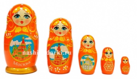 Матрешка Москва 11см 5 мест арт. 931211
