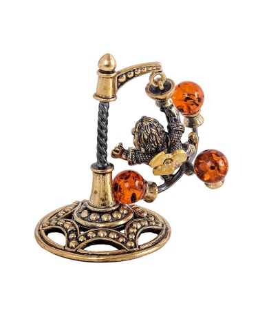 Фигурка из латуни Карлсон на лампе 30х50 мм. арт. 1685