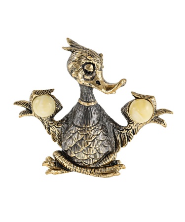 Утенок медитация без подставки 50х45 мм. арт. 2661.1