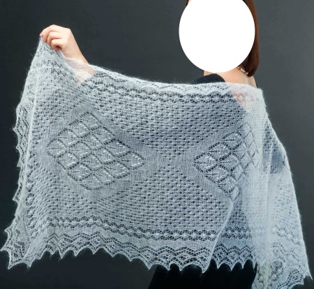 Палантин пуховый